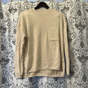 Beige Banana Republic Factory sweater.